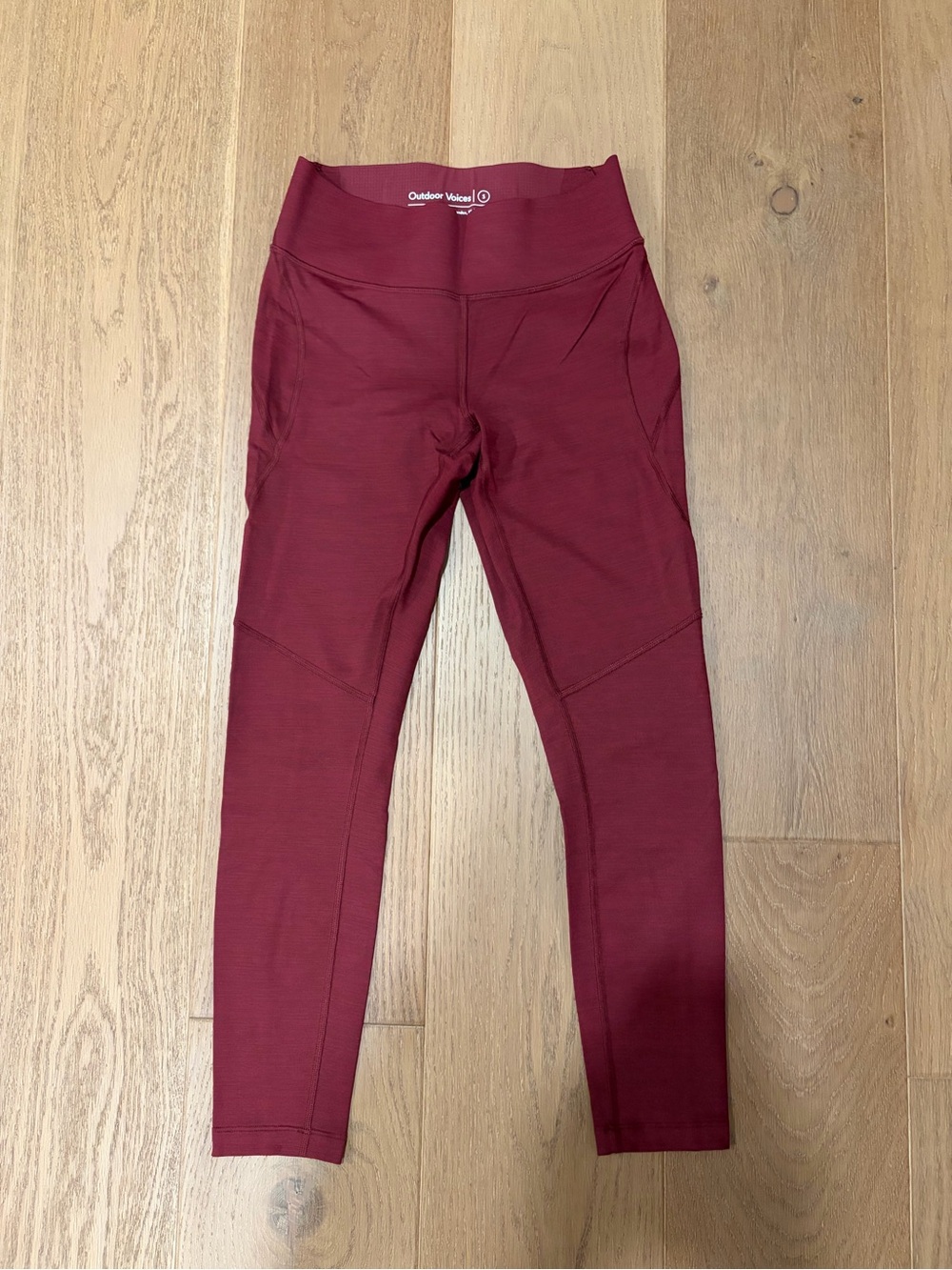 Outdoor Voices Burgundy Leggings Size S